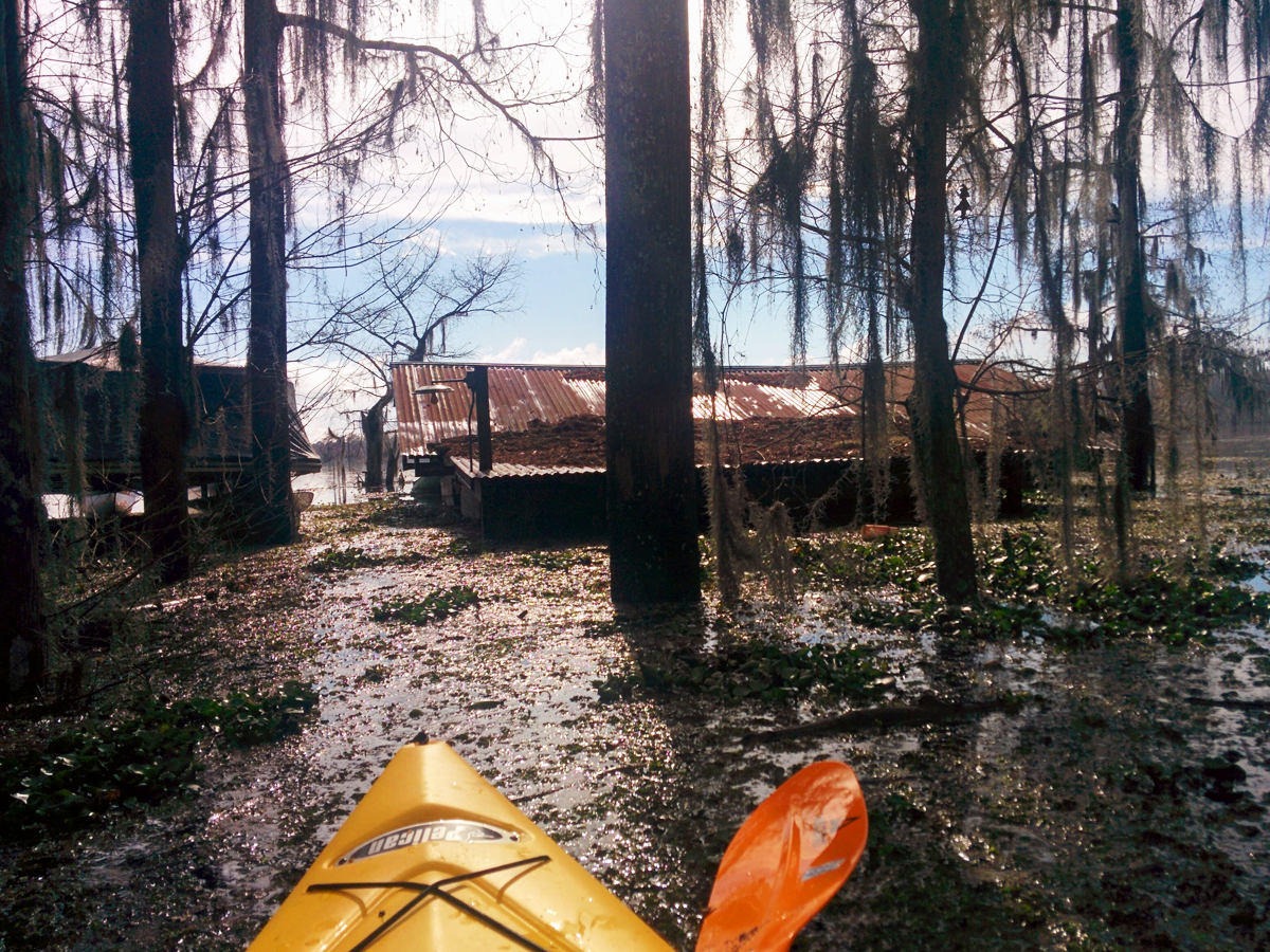 Flooded Boathouse. Laura Price Hall.