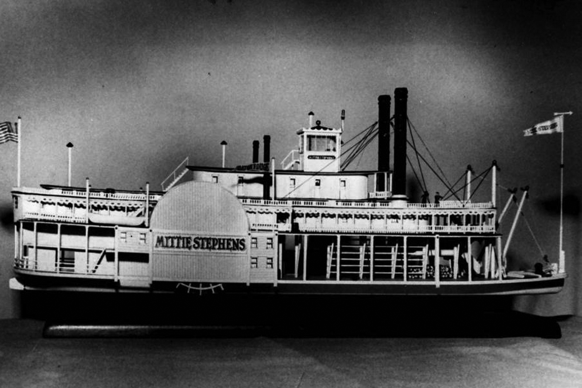 Replica of the Mittle Stephens. Jefferson Carnegie Library.